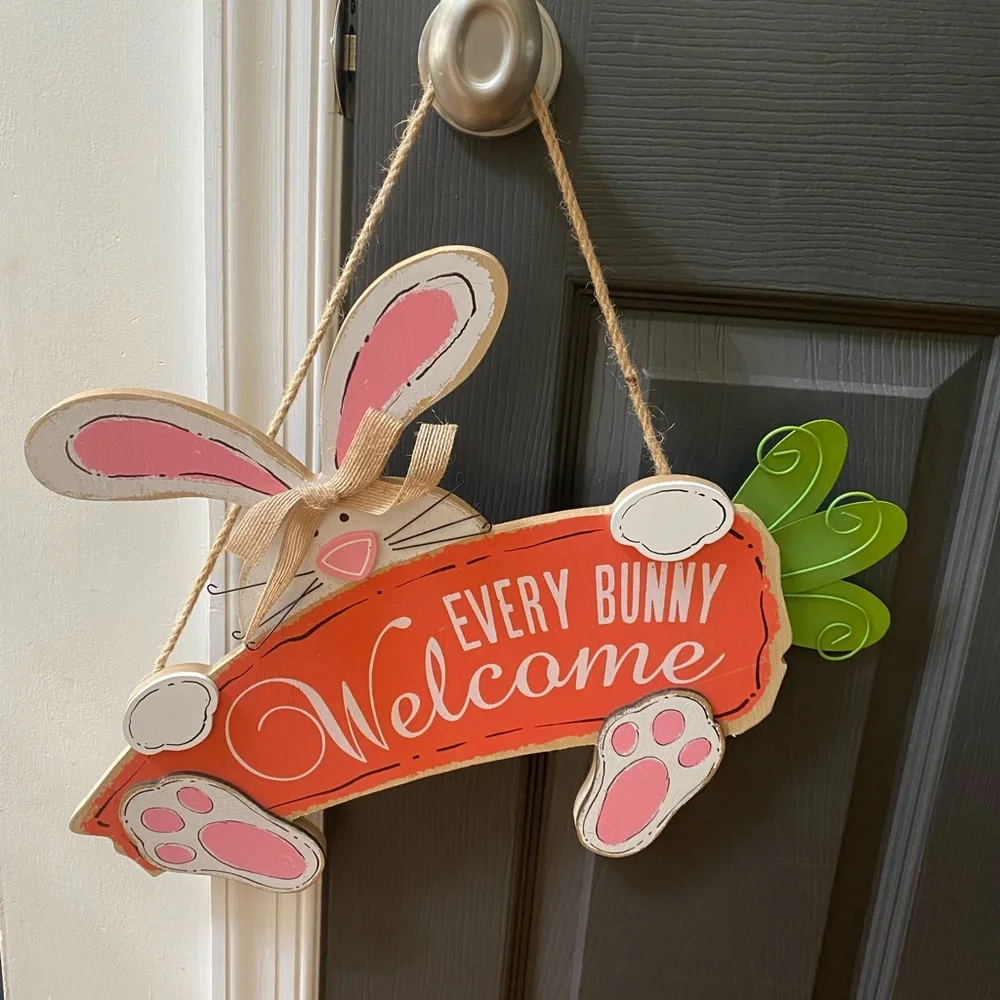 Easter Bunny Welcome Sign - Picture 1 of 2